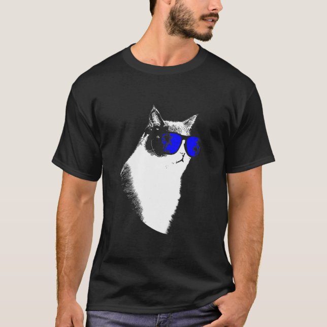 Camiseta Gafas de sol gatito gatito amor gato 1 (Anverso)