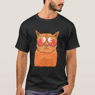 Camiseta Gafas de sol gatos playa piscina de verano Fiesta