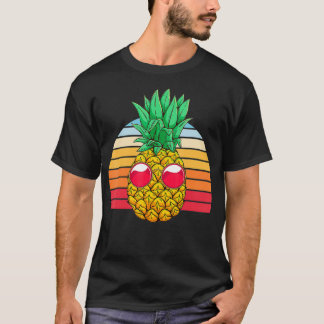 Camiseta Gafas de sol Guay Piña Exótica Fruta Retro Tropi