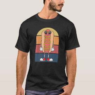 Camiseta Gafas de sol Hotdog Foodie Guay Fast Food Retro Ho