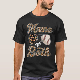 Camiseta Gafas De Sol Leopard Alegran A La Madre Del Béisbo