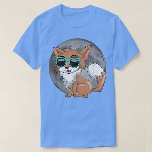 Camiseta Gafas de sol lunas de luna llena Lover Animal Funn (Diseño del anverso)