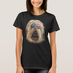 Camiseta Gafas De Sol Maltesas Bandera Estadounidense 4 De