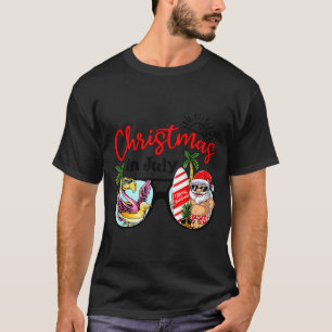 Camiseta Gafas de sol Navidad en julio santa flamenco veran