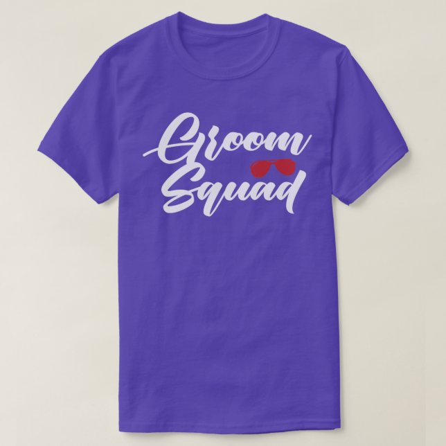Camiseta Gafas de sol para el séquito del novio (Diseño del anverso)