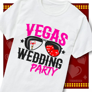Camiseta Gafas de sol para fiesta de bodas en el casino de