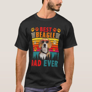 Camiseta Gafas de sol para perro divertido mejor papá Beagl