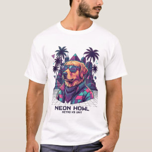 Camiseta Gafas de sol para perros Neon Howl Retro K9 Unit P