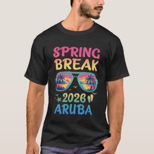 Camiseta Gafas de sol para vacaciones de Spring Break Aruba