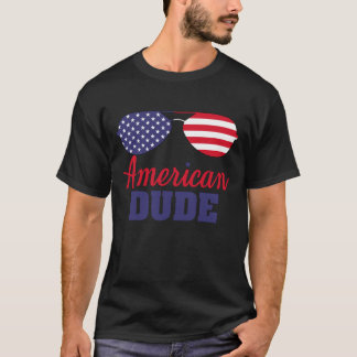 Camiseta Gafas de sol patrióticas de tipo americano para el