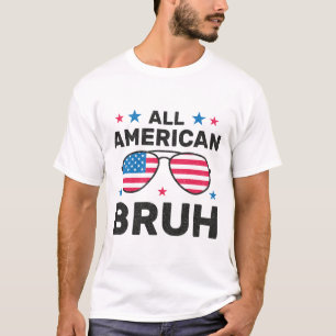 Camiseta Gafas de sol patrióticas de Todos los hermanos ame