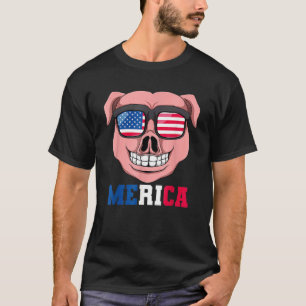 Camiseta Gafas De Sol Pig Merica 4 De Julio Niños Chicas Es