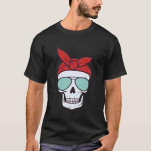 Camiseta Gafas de sol piratas de cráneo y cruces