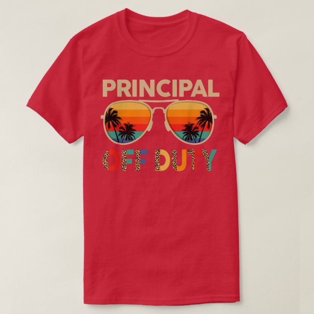 Camiseta Gafas De Sol Principal De Duty Leopard El Día De  (Diseño del anverso)