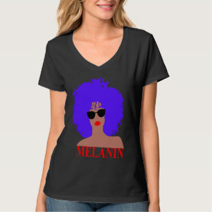 Camiseta Gafas de sol Puf Afro Diva Labios Rojos Magia de C