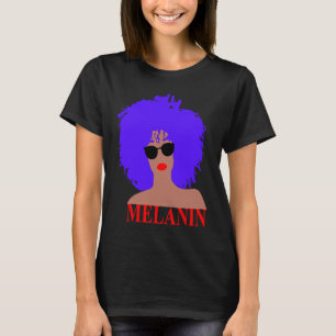 Camiseta Gafas de sol Puf Afro Diva Labios Rojos Magia de C
