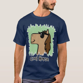 Camiseta Gafas de sol que llevan del caballo de Guay del