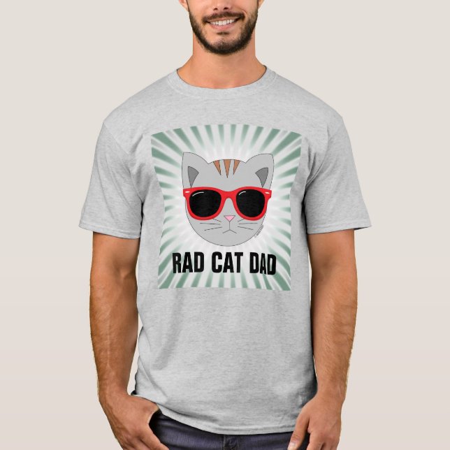 Camiseta Gafas de sol RAD CAT DAD Gato (Anverso)