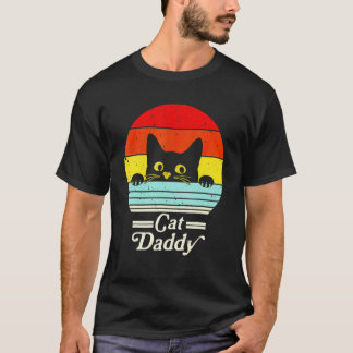 Camiseta Gafas de sol retro de gato estilo vintage Cat Dadd