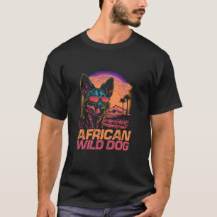 Camiseta Gafas de sol retro de Guay Perro salvaje africano