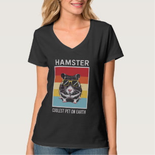 Camiseta Gafas de sol retro de Hamster Coolest en la Tierra