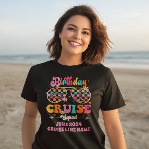 Camiseta Gafas de sol retro de la brida de crucero de cumpl