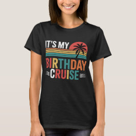 Camiseta Gafas de sol retro para crucero de cumpleaños