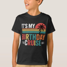 Camiseta Gafas de sol retro para crucero de cumpleaños