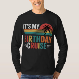 Camiseta Gafas de sol retro para crucero de cumpleaños
