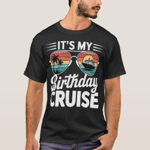 Camiseta Gafas de sol retro para crucero de cumpleaños