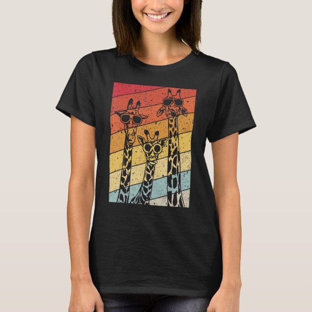Camiseta Gafas de sol retro vintage (Anverso)