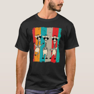 Camiseta Gafas de sol retro vintage zoológico animal animal