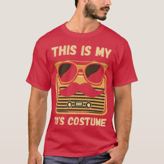 Camiseta Gafas de sol retro y bigote amigo estilo 70