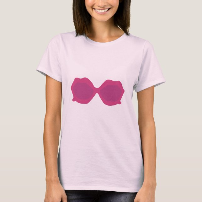 Camiseta Gafas de sol rosadas (Anverso)