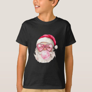 Camiseta Gafas de sol rosadas chicle vintage retro Santa Na
