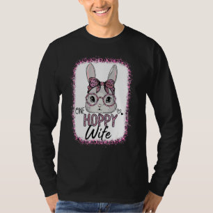 Camiseta Gafas de sol rosadas de leopardo blanqueado Conejo