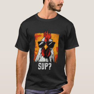 Camiseta Gafas de sol Sup Chicken Animal Farm Farmer