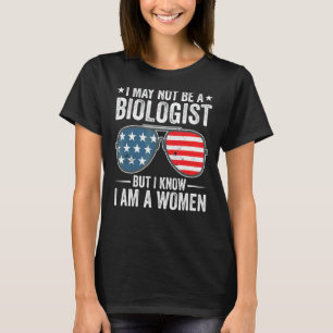 Camiseta Gafas de sol Tal vez no sea biólogo pero sé que so