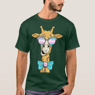 Camiseta Gafas de sol transgénero de jirafa LGBT-Q Transmis