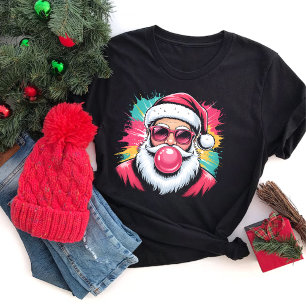 Camiseta Gafas de sol Vintage Santa Bubble Gum