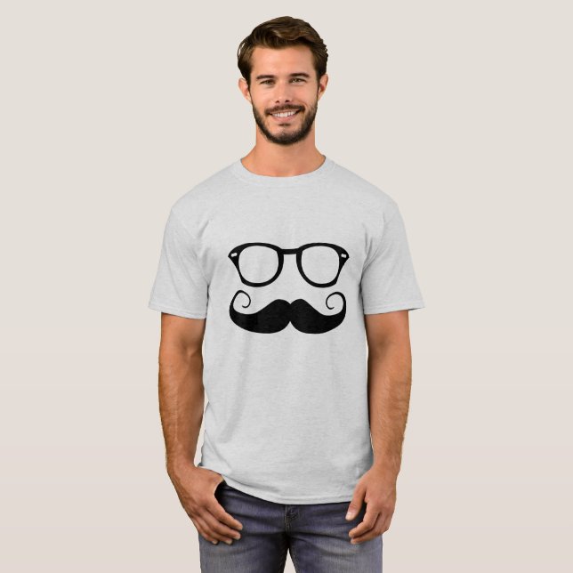 Camiseta Gafas de sol y bigote (Anverso completo)