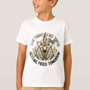 Camiseta Gafas Divertidas de Gallo Frase Motivadora