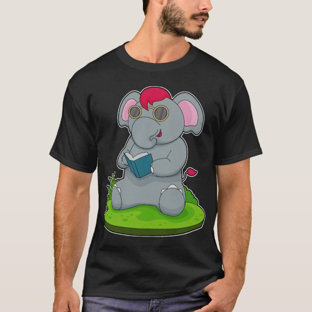 Camiseta Gafas elefantes del libro (Anverso)