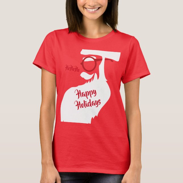 Camiseta Gafas en Santa (Anverso)