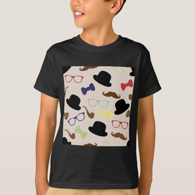 Camiseta Gafas, Gorras y bigote (Anverso)