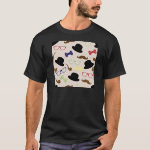Camiseta Gafas, Gorras y bigote