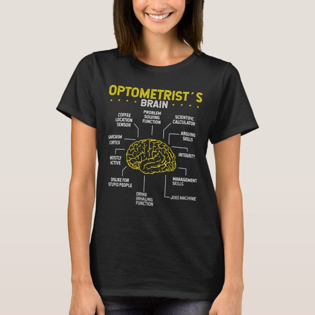 Camiseta Gafas optomiculares de cerebro óptico Whisperer (Anverso)