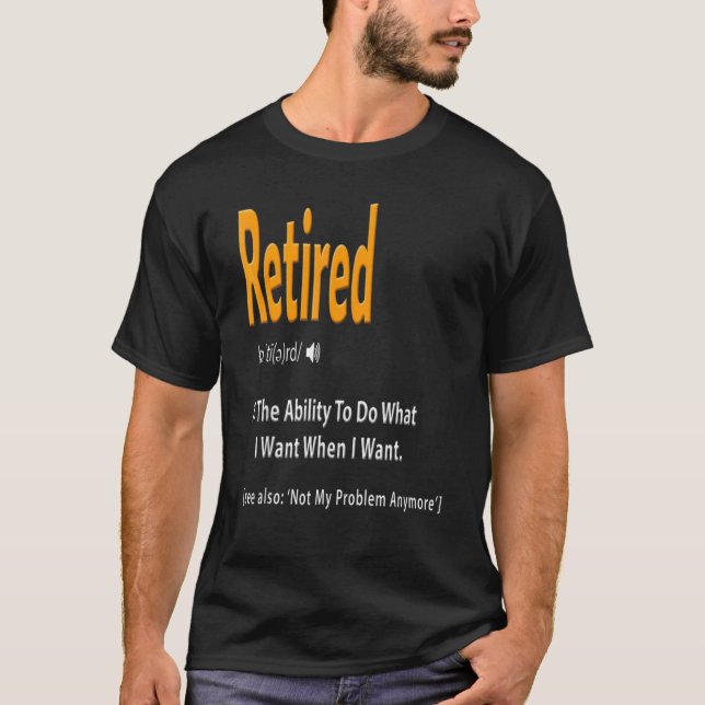 Camiseta Gag de retirada de definición retirada (Anverso)