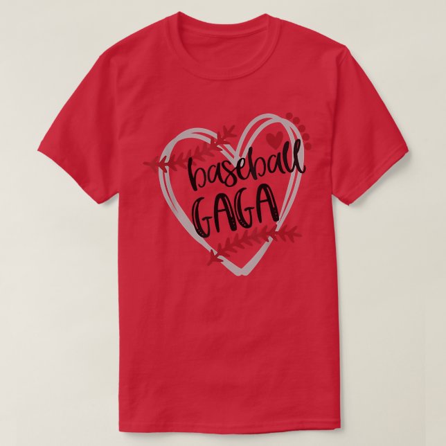 Camiseta Gaga Abuela de Béisbol BASMA Amante del Béisbol  (Diseño del anverso)