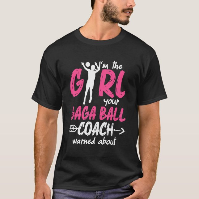 Camiseta Gaga Ball Dodgeball Gaga Girl Coach Player Team 1 (Anverso)